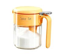 Boîte d'assaisonnement | Boîte de rangement multifonction de 400 ml - Bocal d'assaisonnement en verre avec couvercle, pour la préparation des repas, le service, la restauration, le camion, le