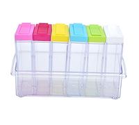 Boîte d'assaisonnement Six Pieds Food Grade Abs Salt Jar Box Rangement Ustensiles pour la maison