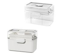 Boîte d'assistance médicale - Rangement médical pliable, mini compartiments, boîtes de rangement pour médicaments ménagers, bureau, voiture, école | Kit de crise, rangement de voyage et d'outils