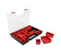 Boîte d'assortiment boîte d'assortiment en plastique NORP16 rouge boîte de tri