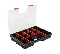 Boîte d'assortiment boîte de tri boîte à outils NOR16 rouge plastique