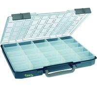 Boîte d'assortiment Carry Lite L415xP330xH57mm 25/1 compartiments bleu RAACO