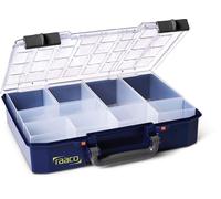 Boîte d'assortiment CarryLite 80 4x8-9 L337xP278xH80mm 9 compartiments bleu RAACO