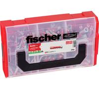 fischer 535968 Boîte de rangement Rectangulaire Noir, Rouge, Transparent, Cheville