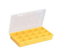 Boîte d'assortiment Jaune 15 casiers EuroPlus Basic 29/15 Allit