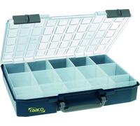 boîte d'assortiment raaco largeur 413 x profondeur 330 x hauteur 79mm 15 compartiments partie inférieure polypropylène / couvercle polycarbonate - 136310