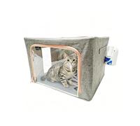 BoîTe D'atomisation Animaux Compagnie Chambre de Nébulisation pour Asthme Pliable pour Chat, Boîte d'Oxygénation et d'Atomisation Respirable pour Chaton et Chiot, Réhabilitation Animale(22L)