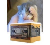 BoîTe D'atomisation Animaux Compagnie Couveuse pour Chiots pour Inhalation D'oxygène (sans Nébuliseur), Cliniques Vétérinaires Traitement Respiratoire de La Toux, 29 X 20 X 20 Cm(Orange)