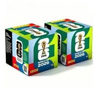 Boîte d'autocollants Panini Coupe du Monde 2026, objets de collection de football, autocollants de joueurs, 50 paquets, album complet, cadeau pour les adolescents fans de football 1 Box