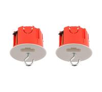 Boîte DCL Point de Centre murs creux placo Ø65mm (Lot de 2)