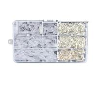 Boîte De 1 Connecteur Isolé Mâle/Femelle for Fils Électriques 2,8/4,8/6,3 Mm, Cosses À Sertir, Kit Assorti(135 Sliver)