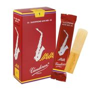 Boite de 10 anches Vandoren série "Java Rouge" pour Saxophone Alto - Force 1