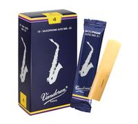 Boite de 10 anches Vandoren série "Traditionelle" pour Saxophone Alto - Force 4