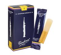 Vandoren Anches pour saxophone soprano SR201 Traditionnelles Boîte de 10 Force 1