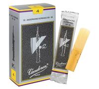 Boite de 10 anches Vandoren série V12 pour Saxophone Soprano - Force 4