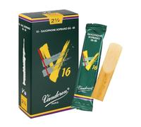 Boite de 10 anches Vandoren série V16 pour Saxophone Soprano - Force 2,5