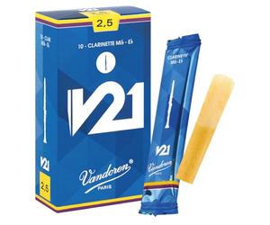 Boite de 10 anches Vandoren série V21 pour clarinette Mib - Force 2,5