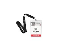 Boîte de 10 badges géants Avery avec lacets - 148 x 105 mm
