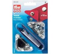 Prym Boutons pression sans couture pour anorak 12 mm – Pack de 10 – Argent