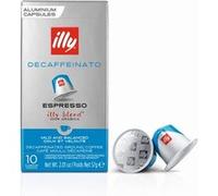 Boite de 10 Capsules café Illy Torrefaction Classique Décaféiné 8994 Argent et Bleu Argent-Bleu G