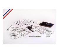 Boîte de 10 cartes simples Echec et Mat créées et imprimées en France sur papier PEFC avec 10 enveloppes G