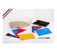 Boîte de 10 cartes simples Pleins&Déliés créées et imprimées en France avec 10 enveloppes G