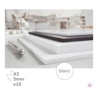 Carton mousse creat premier 5mm 29.7x42 cm a3 x 10 plaques airplac 33050600