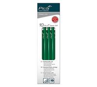 Boîte de 10 crayons de maçon, profil ovale, encre résistante, idéal pour le marquage sur les surfaces dures et les travaux de construction.