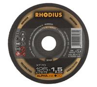 Boite de 10 disques à tronçonner inox et acier Ø 125 mm Rhodius XT70