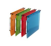 Boite de 10 dossier suspendu armoire Elba pp design a4 fond v capacité 100 feuilles couverture polypro coloris assortis