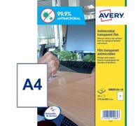 Avery AM001A4 étiquette auto-collante Rectangle Amovible Transparent 10 pièce(s) G