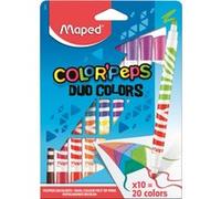 Boîte de 10 feutres Maped Duo Color'Peps G