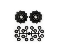 Boîte de 10 galets de derailleur vélo roulements annulaires + Spacers Elvedes 2 x 11 dents Noir