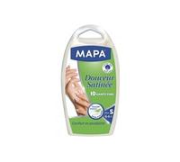 Mapa – Gant fin jetable – Latex satiné non poudré – Taille M – Boîte de 10