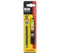 Tajima CB39RB Razar Black Lames de rechange 9 mm 30° coudée, Noir, Set de 10 Pièces