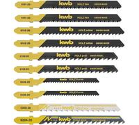 Boîte de 10 lames de scie sauteuse Stich-Sägeblatt