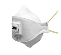 Boîte de 10 masques pliables jetables série Aura™ 9312+ FFP1 avec soupape 3M 7000088724