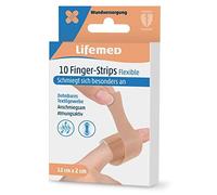 Boîte de 10 pansements flexibles pour doigt, couleur chair, 120 x 20 mm