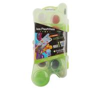 Boîte De 10 Pastilles Peinture A L'eau + 1 Gobelet + 1 Pinceau - By Ulmann