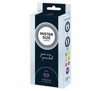 Boîte de 10 Préservatifs Mister Size 69mm XXXL Ajustement et Protection