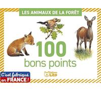 LITO DIFFUSION Boîte de 100 bons points thèmes animaux de la forêt
