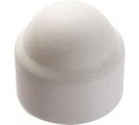 Acton Caches écrous hexagonaux 8560110 - polyéthylène blanc RAL 9010 Ø 10 mm - boîte de 100