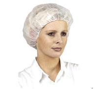Boîte de 100 charlottes de protections rondes D 53cm en polypropylène blanc - COVERGUARD - 45610