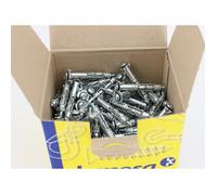 Boîte de 100 chevilles métalliques Placo à expansion avec vis de 4x45 mm