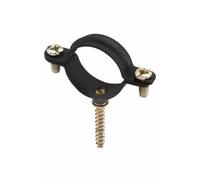 Boite de 100 Collier INDEX noir pour gaz M6 avec vis à bois -ABGS012