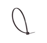 Boîte de 100 colliers Colring à denture intérieure - 4,6 x 180 mm - Noir