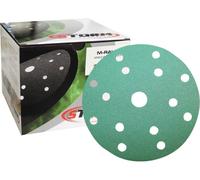 BOITE DE 100 DISQUES VELCRO 15 TROUS DIAM 150MM GR320 - STORM - 55705