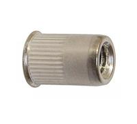 Boite de 100 écrous crantés ACTON à sertir - Ø4 mm - Tête affleurante Inox A2 - 626334