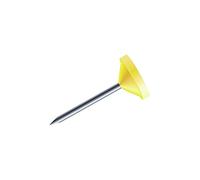 Boîte de 100 épingles à tête Plate 5mm Jaune