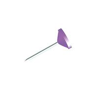 Boîte de 100 épingles à tête Plate 5mm Violet